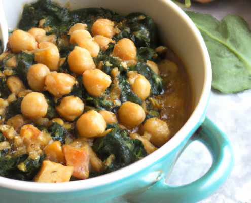 Chickpea and Spinach Stew (Vegan)